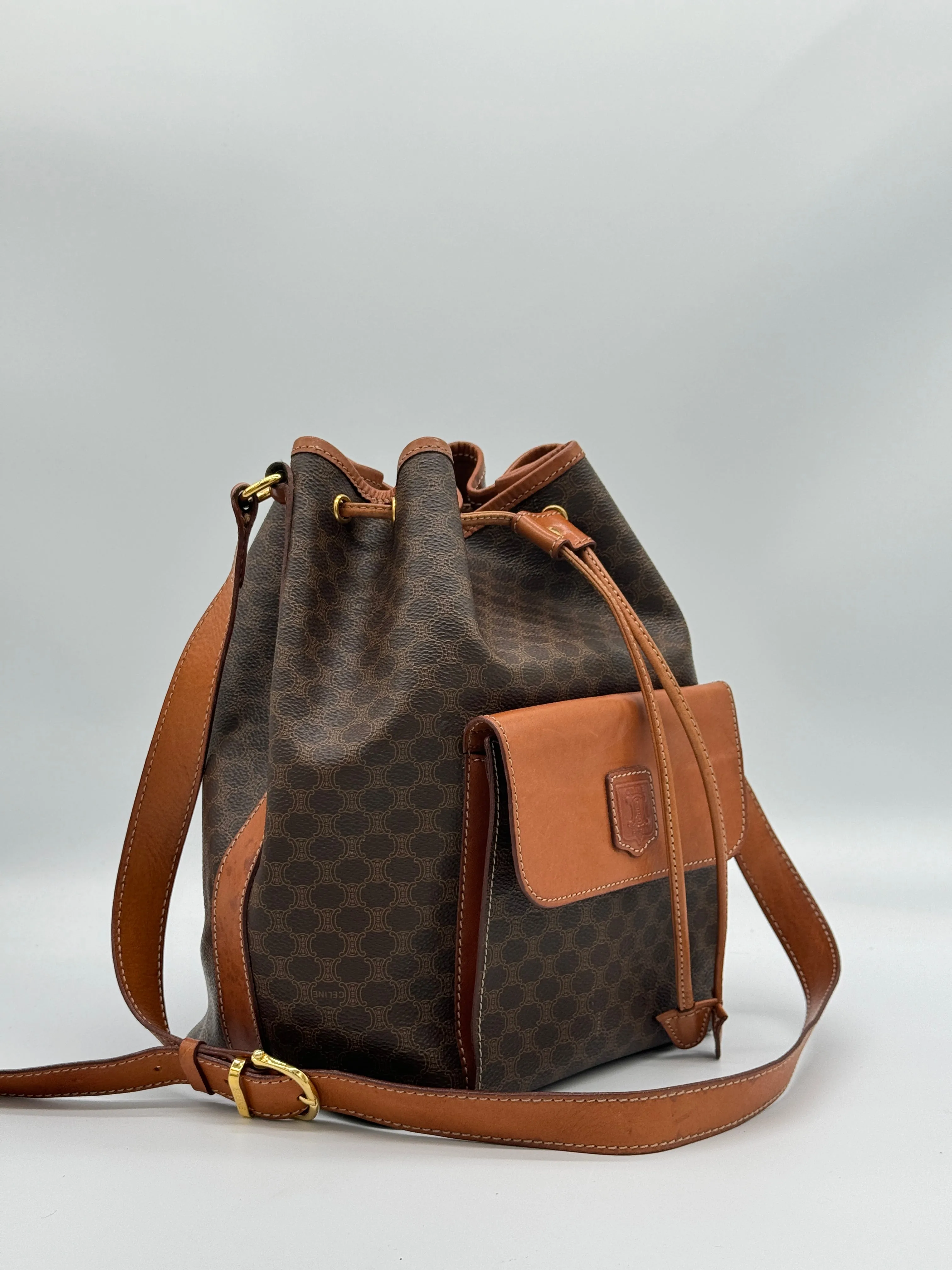 Céline Macadam Bucket Bag
