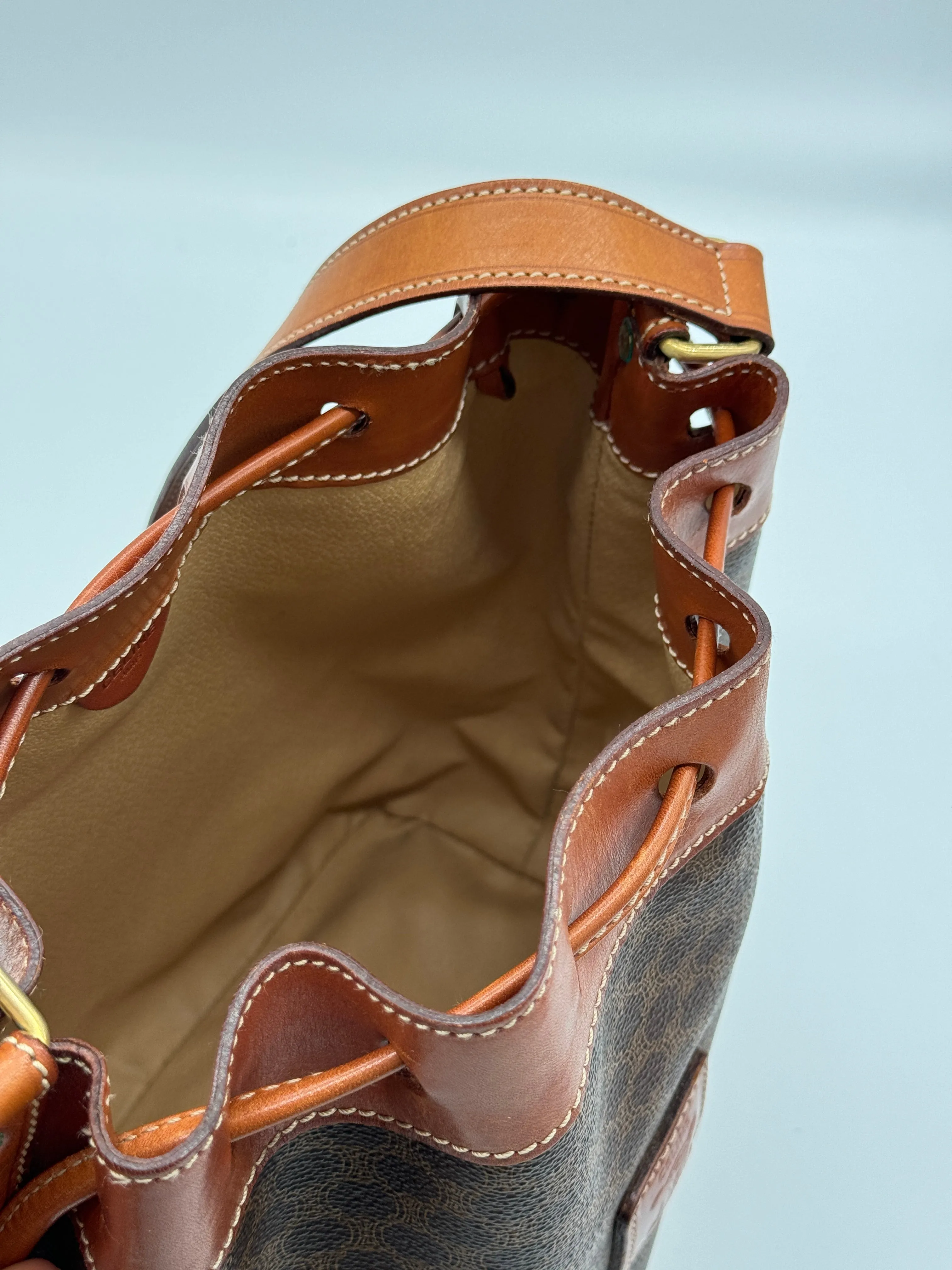 Céline Macadam Bucket Bag
