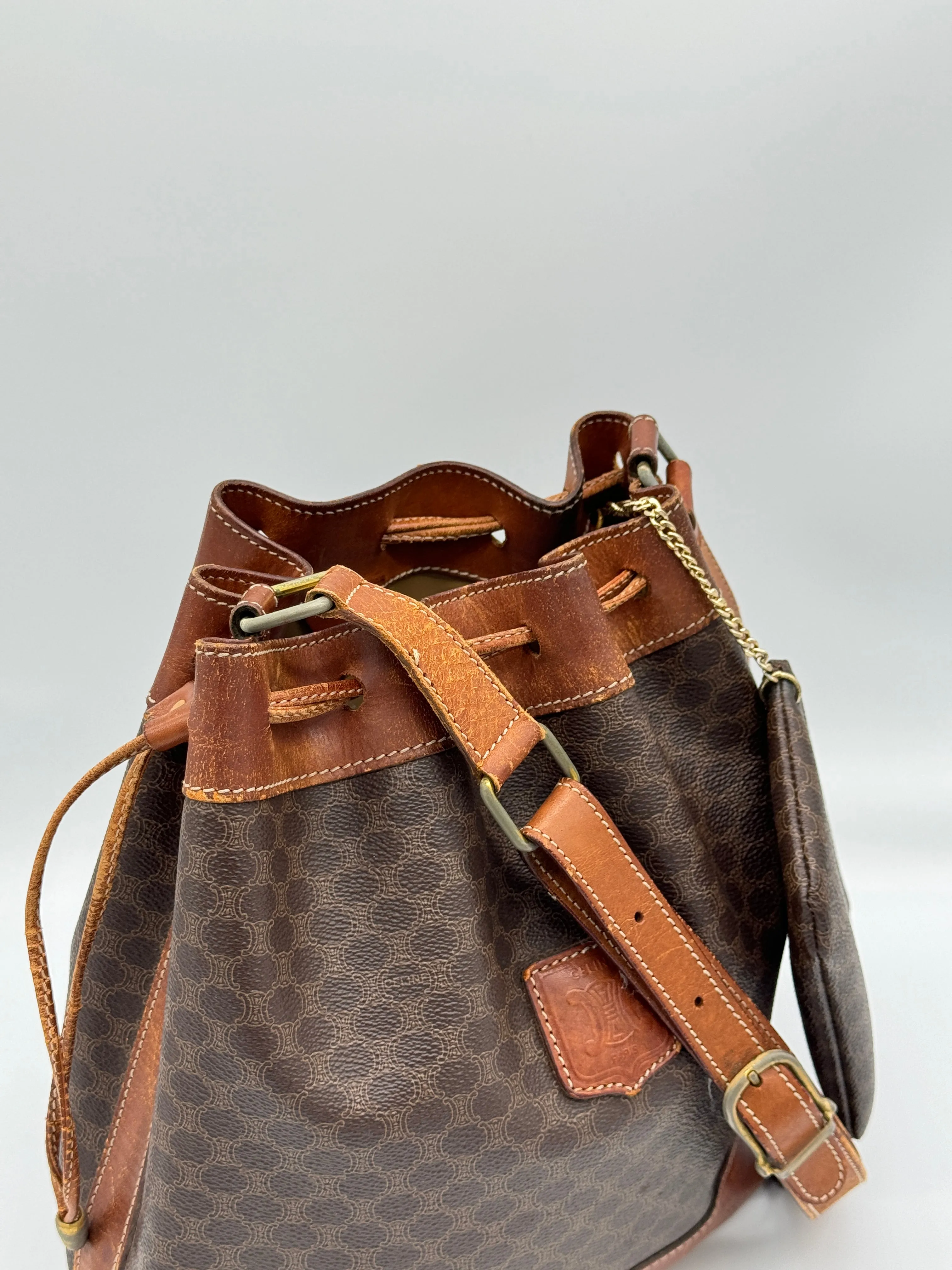 Céline Macadam Bucket Bag