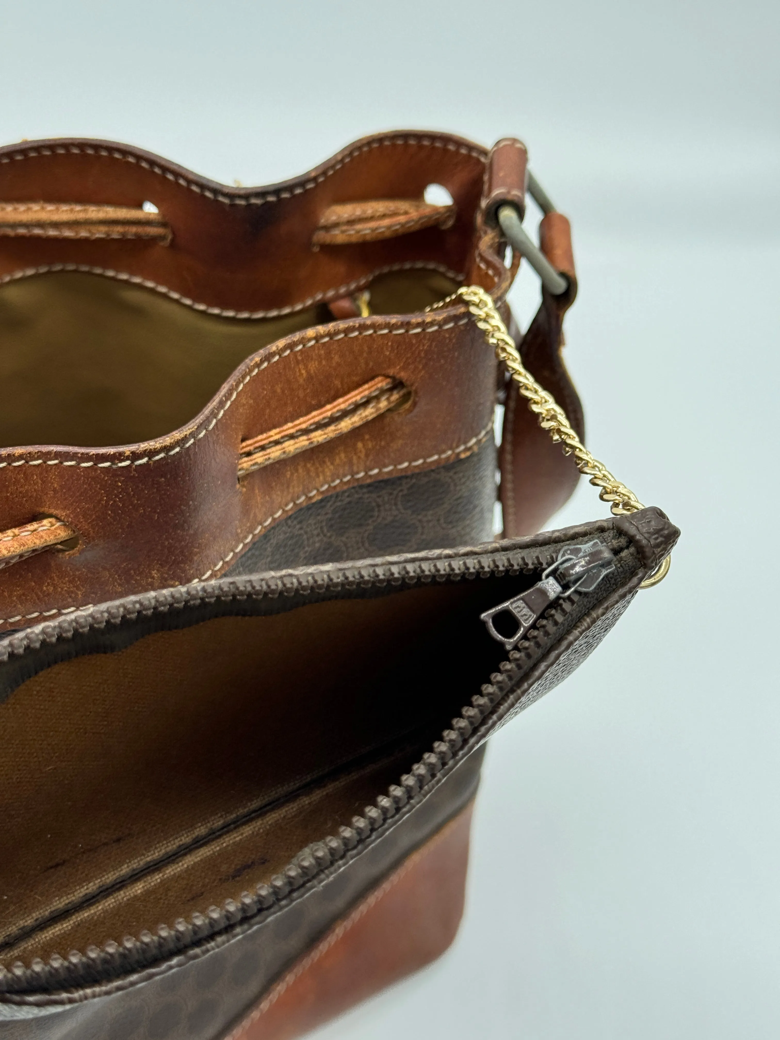 Céline Macadam Bucket Bag