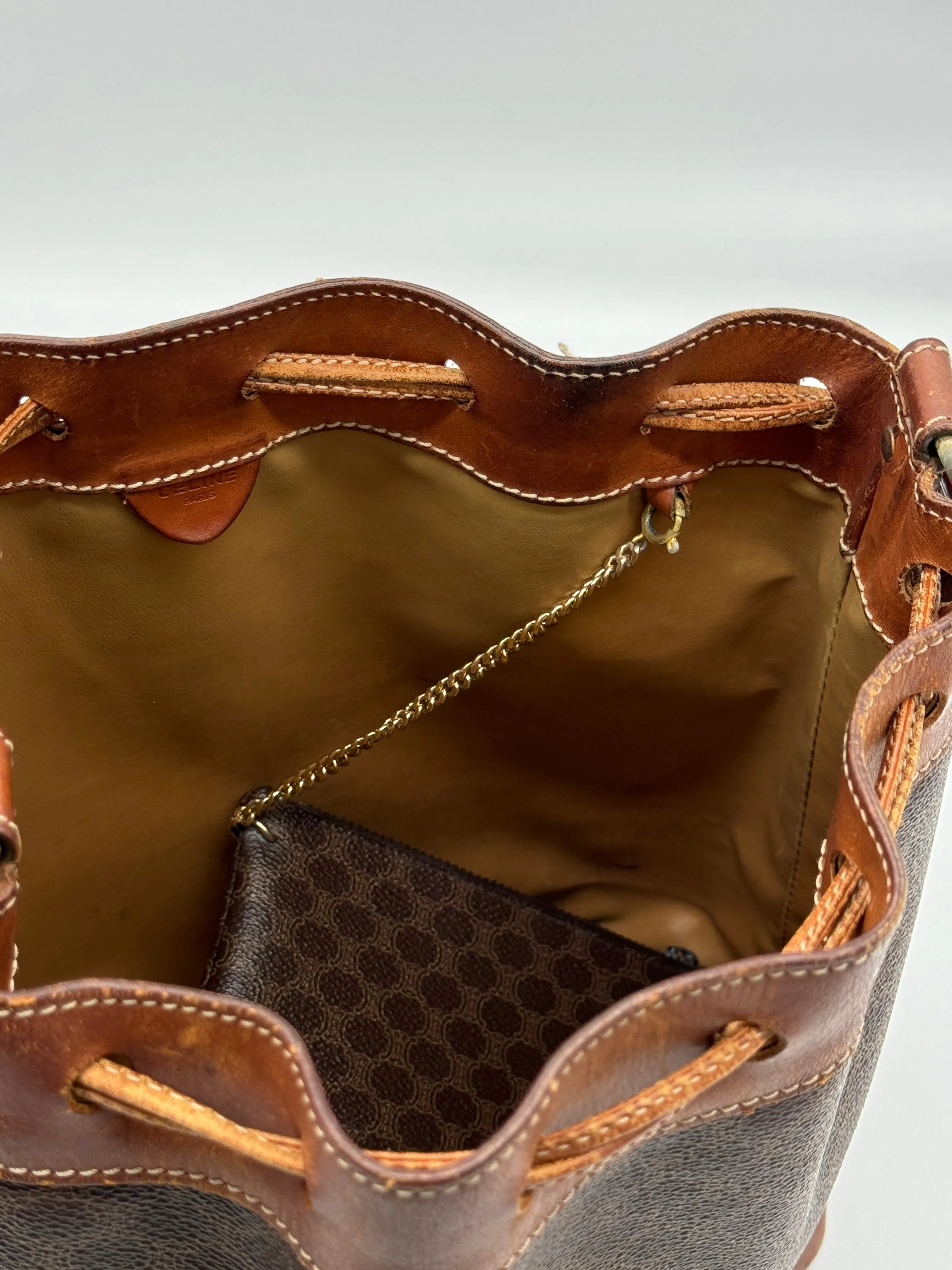 Céline Macadam Bucket Bag