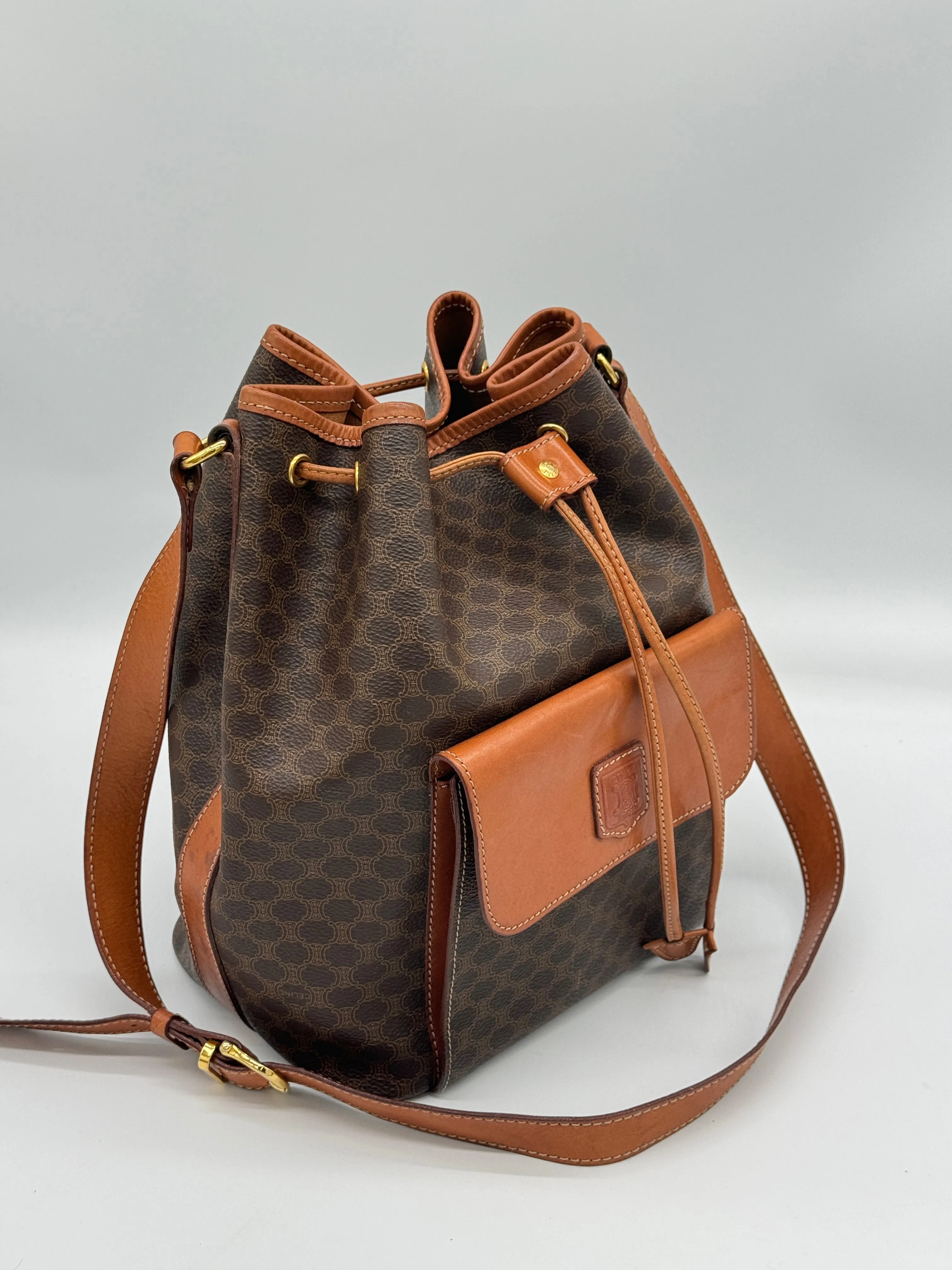 Céline Macadam Bucket Bag