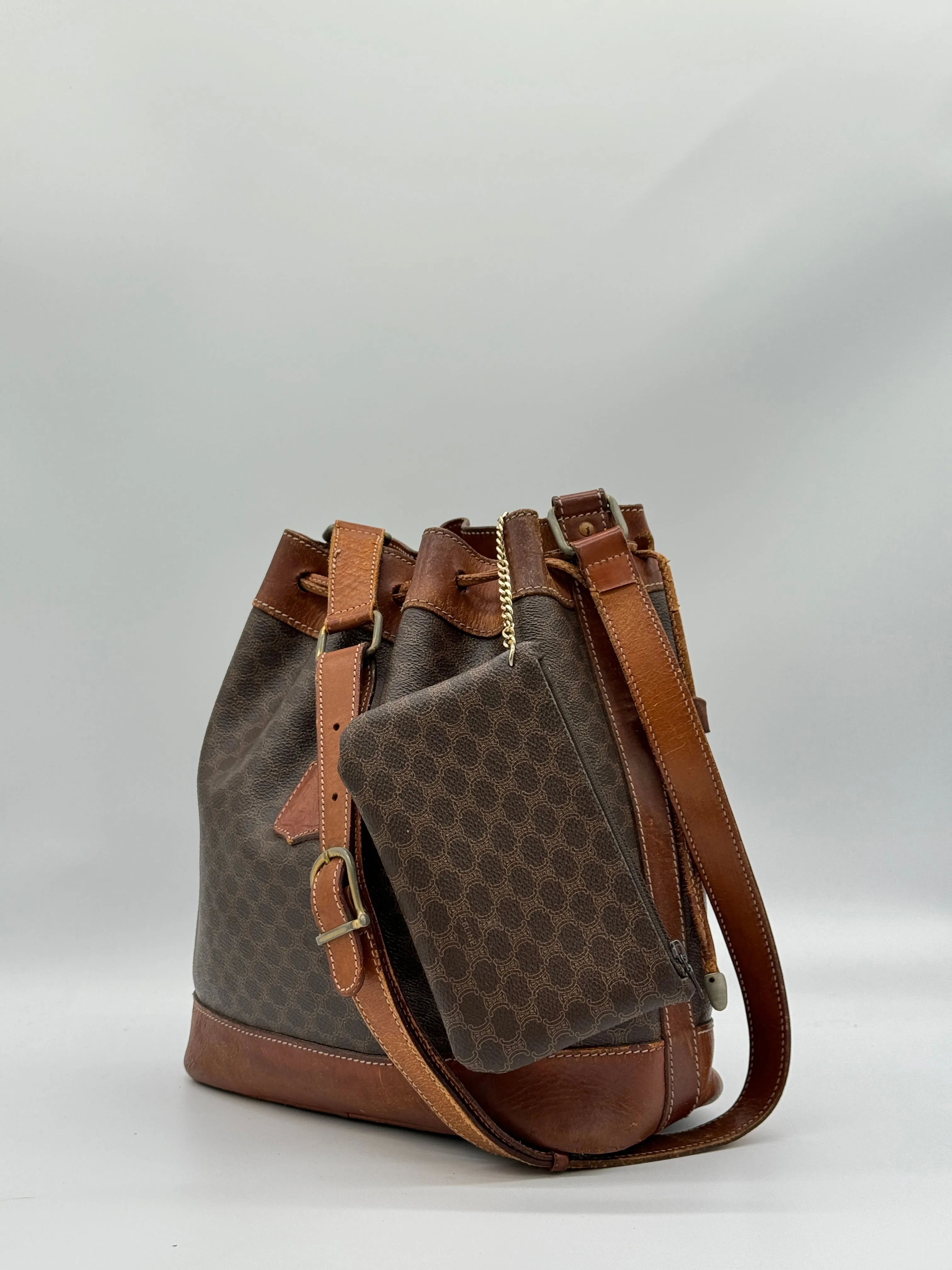 Céline Macadam Bucket Bag