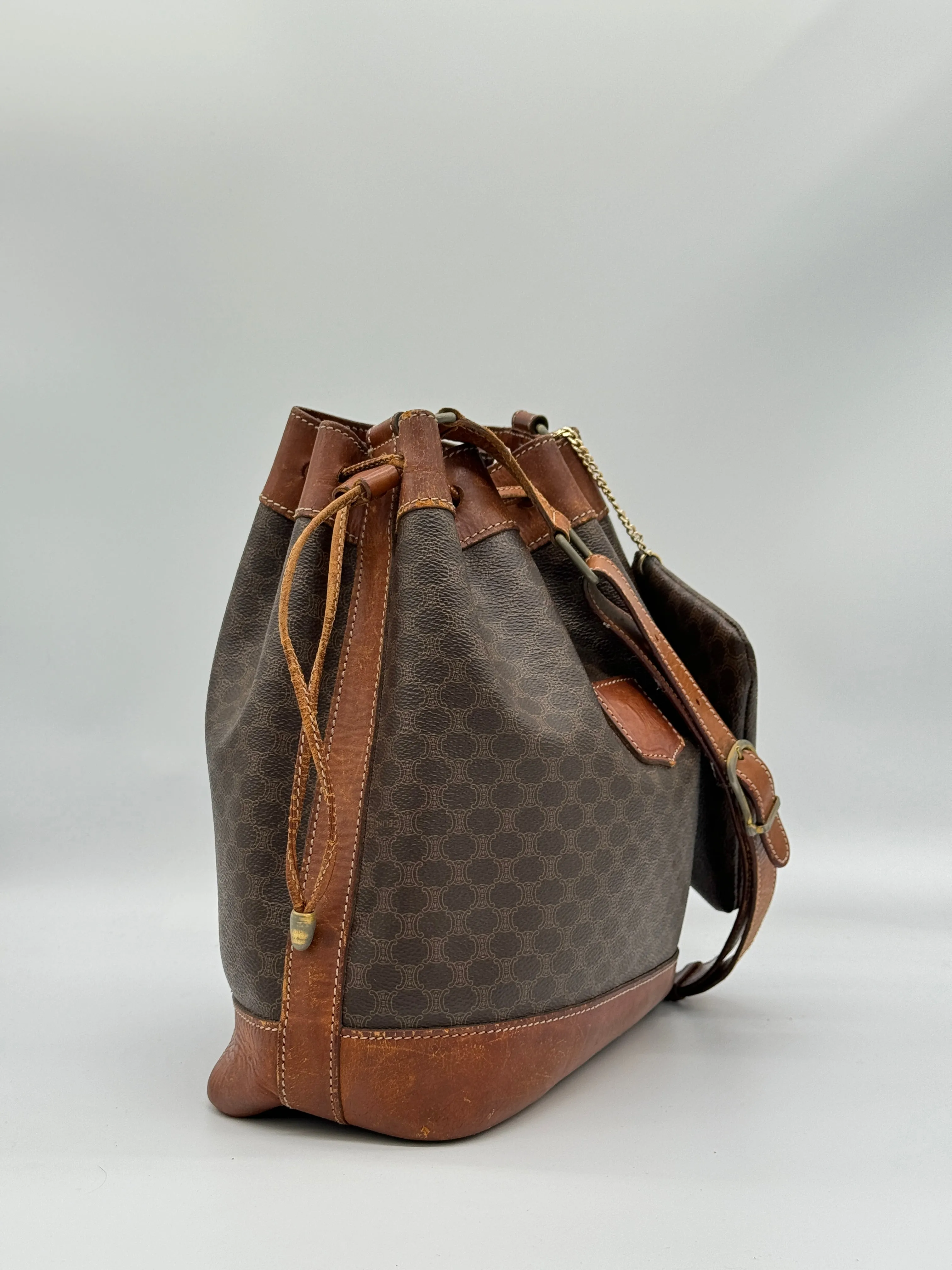 Céline Macadam Bucket Bag