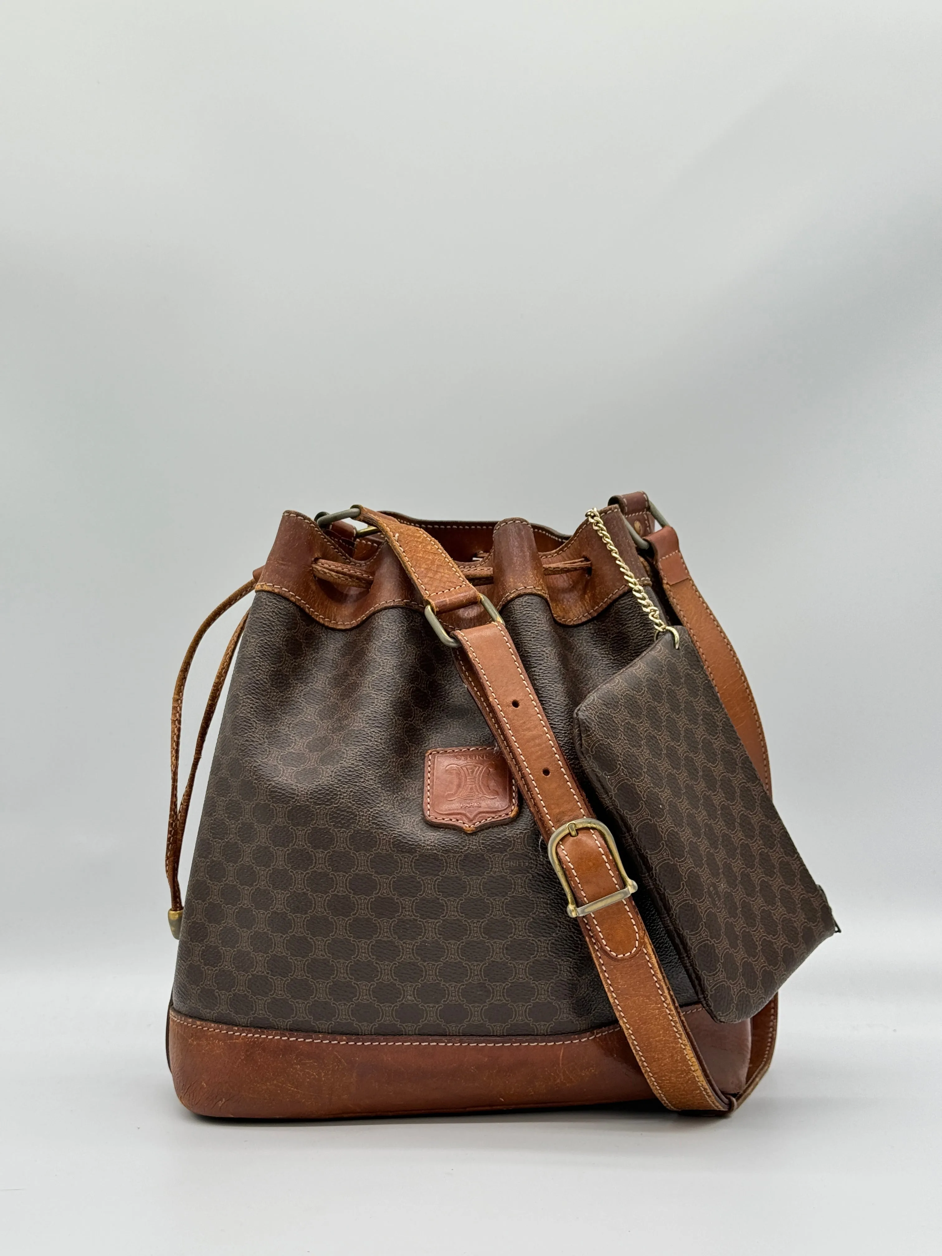 Céline Macadam Bucket Bag
