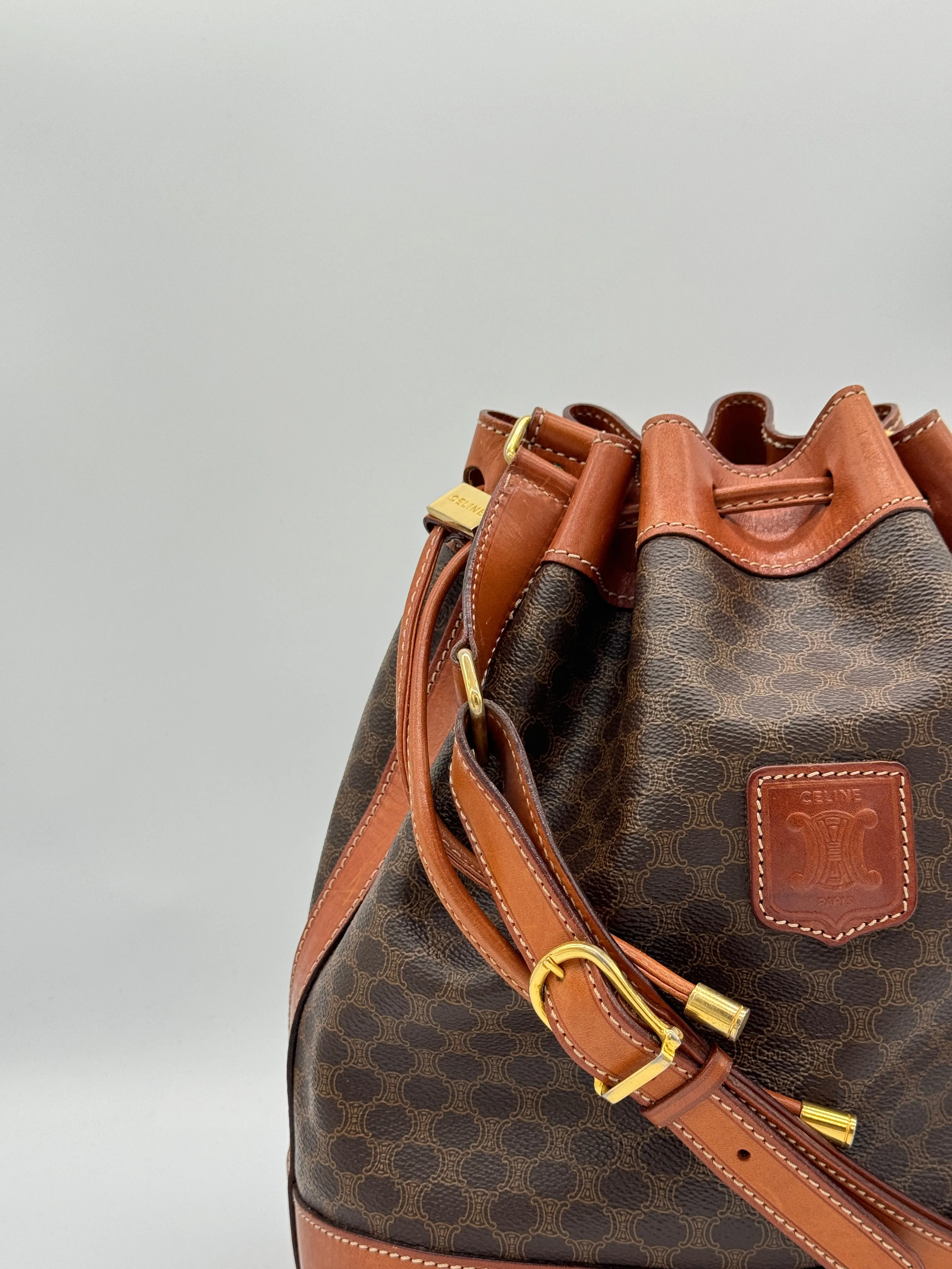 Céline Macadam Bucket Bag