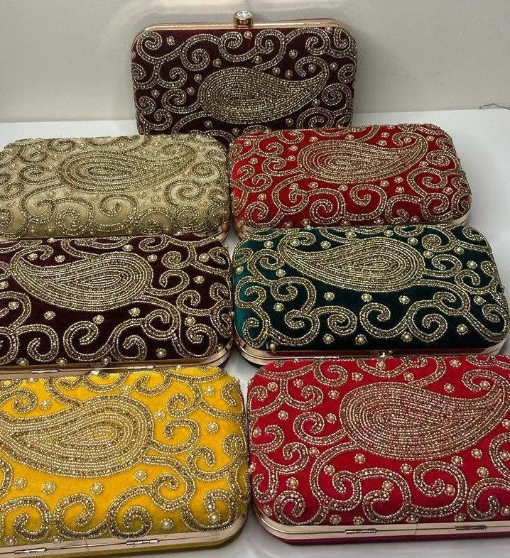 Clutch Bag, Women Wedding Gift, Party wear Handbag, Indian Handmade Clutch Purse for Women, Matching Bag, Wedding Favor, Return Gift