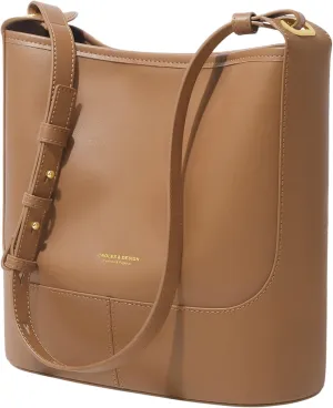 Cnoles Tote Bags Genuine Leather Hobo Shoulder Satchel Crossbody Bag Purses And Handbag for Women Ladies Handle Purse