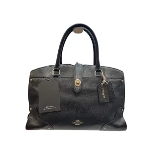 COACH Mercer 31 Satchel Grain Leather Shoulder Bag Handbag 37575 BLACK
