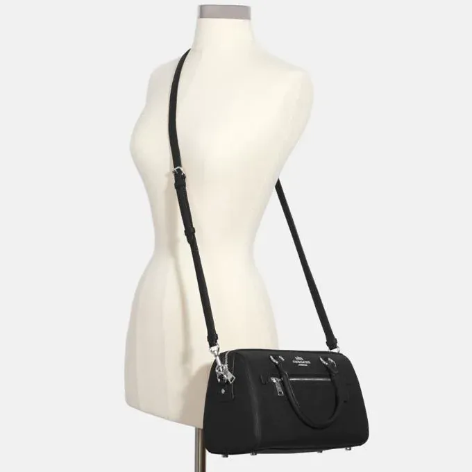 COACH Rowan Satchel Handbag with Detachable Strap for Shoulder/Crossbody Wear