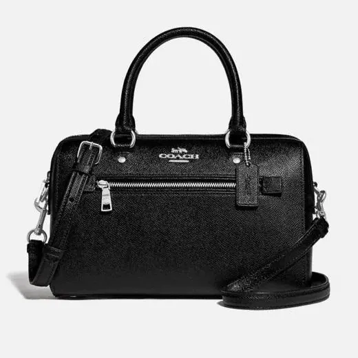 COACH Rowan Satchel Handbag with Detachable Strap for Shoulder/Crossbody Wear