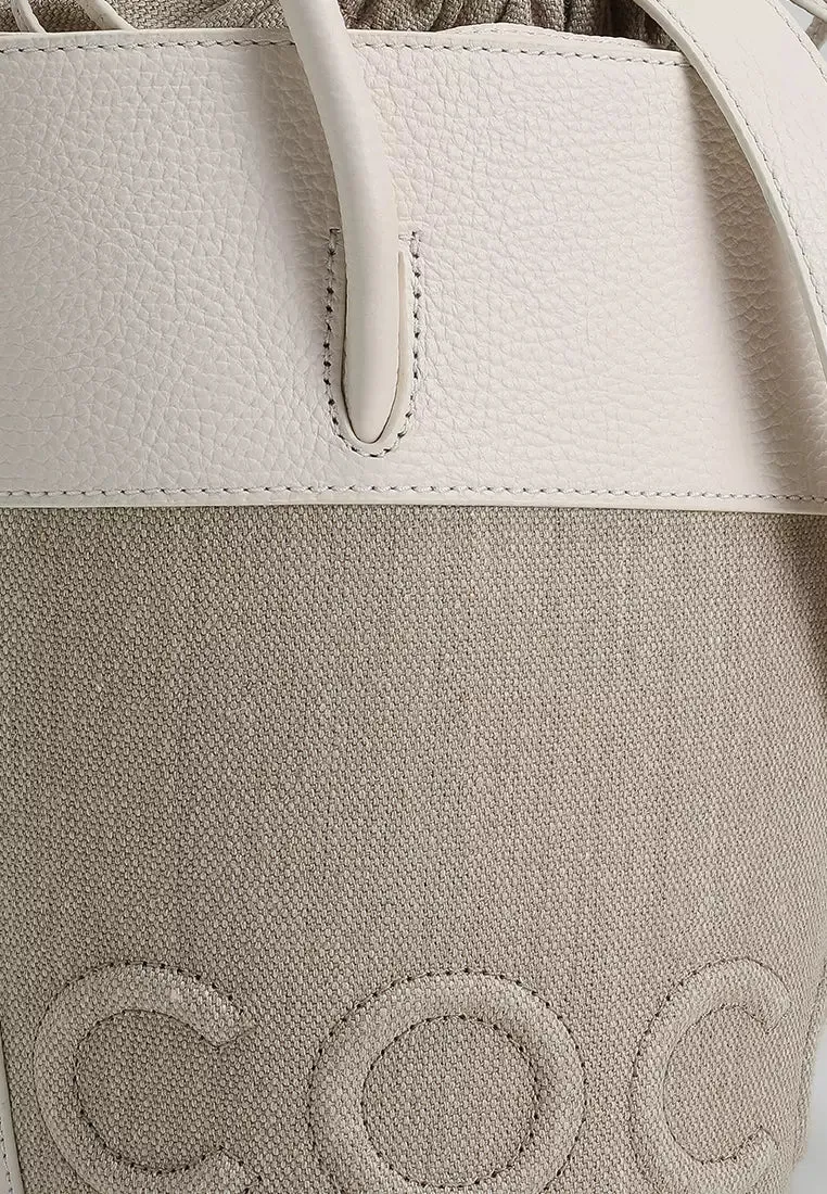 COCCINELLE MYRTHA MAXI LOGO CANVAS