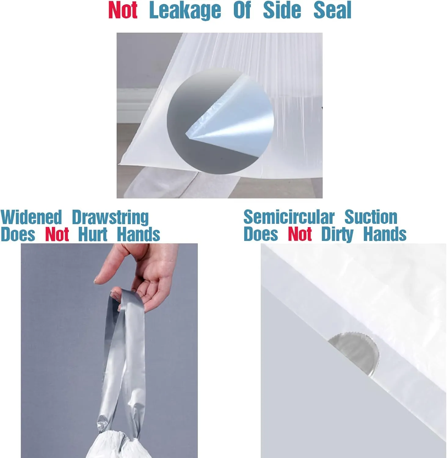 Code G (200 Count) 8 Gallon Heavy Duty Drawstring Trash Bags Compatible with simplehuman Code G Garbage Can Liners 8 Gallon/30 Liter | 1.2 Mil | White