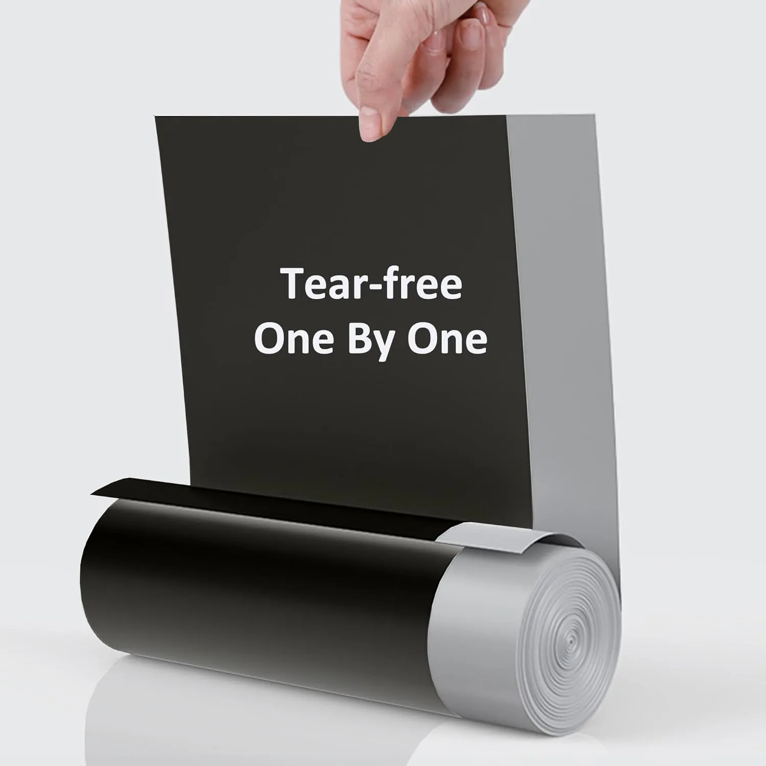 Code Q 100 Count Heavy Duty Trash Bags 1.2 Mil THICK 13-17 Gallon / 40-65 Liter Drawstring Black Garbage Liners Heavy Duty Plastic Bags Compatible with simplehuman Code Q (Pack of 1)