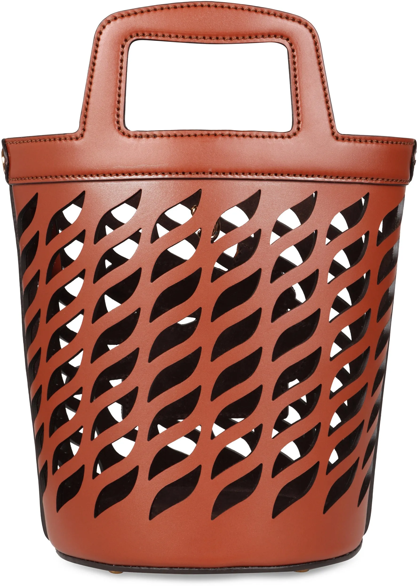 Coffa leather bucket bag