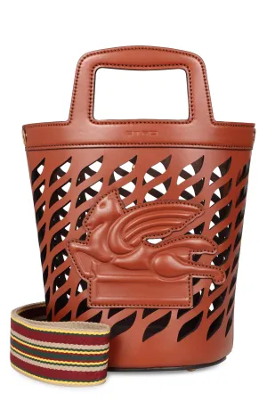 Coffa leather bucket bag