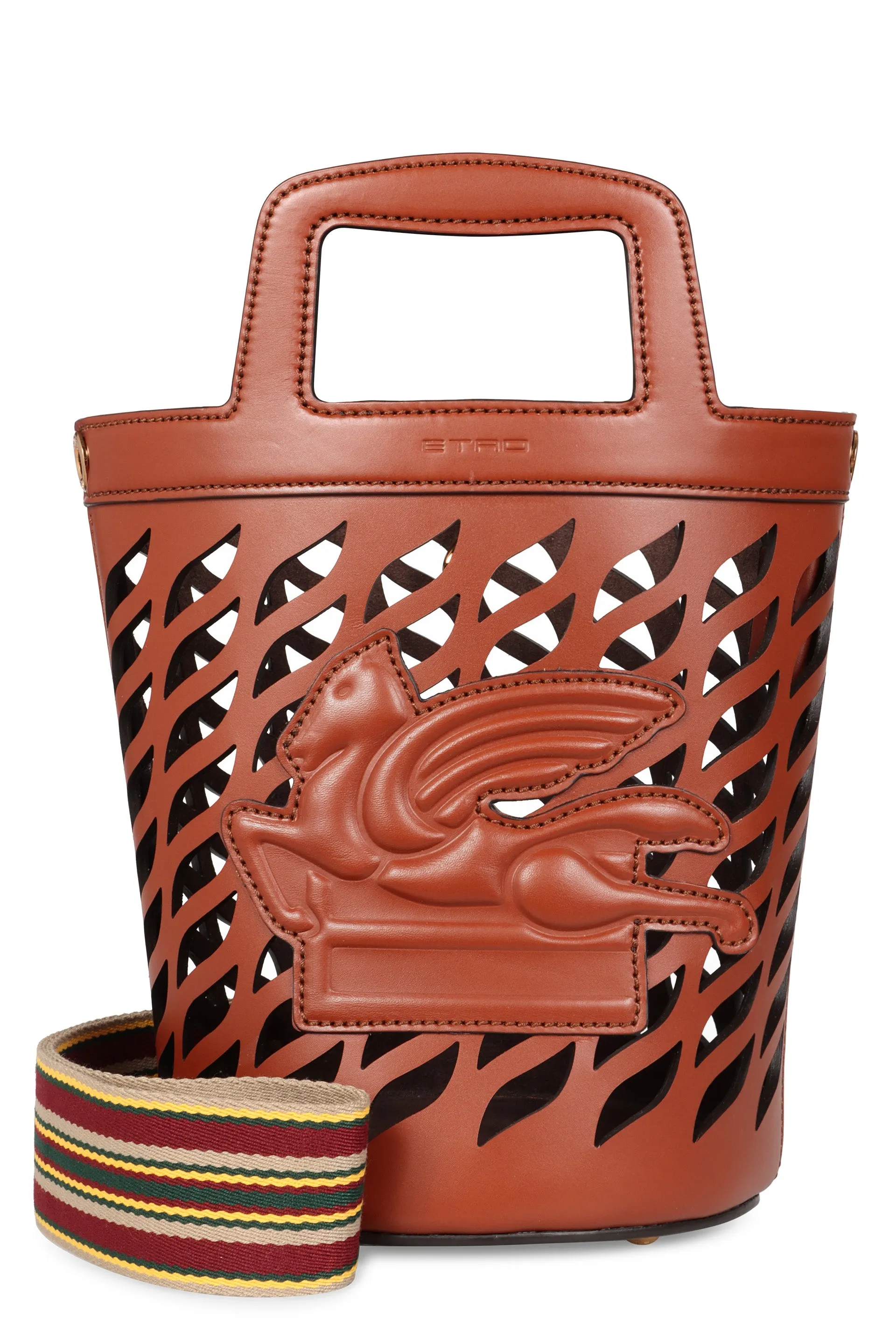Coffa leather bucket bag