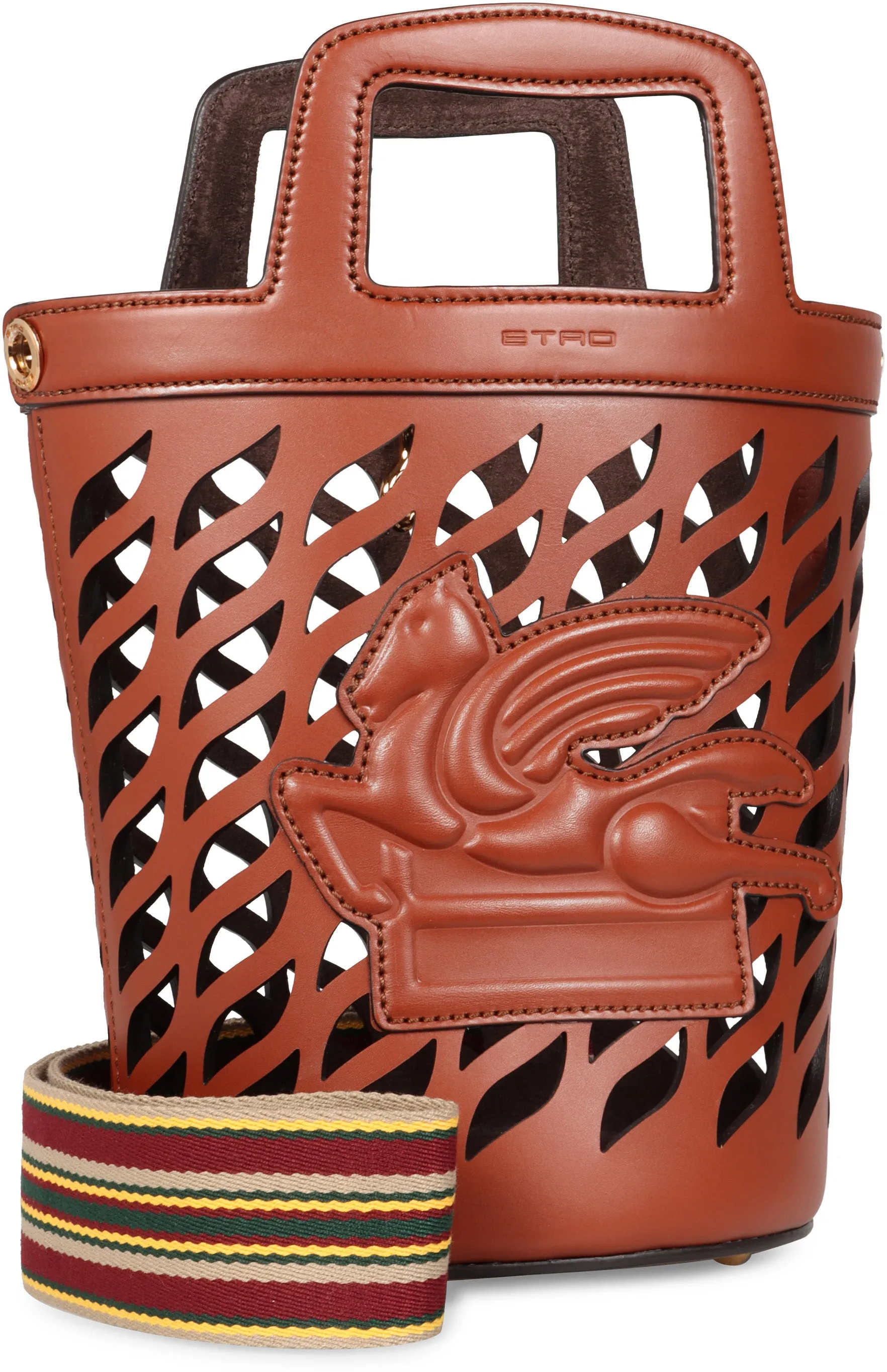 Coffa leather bucket bag