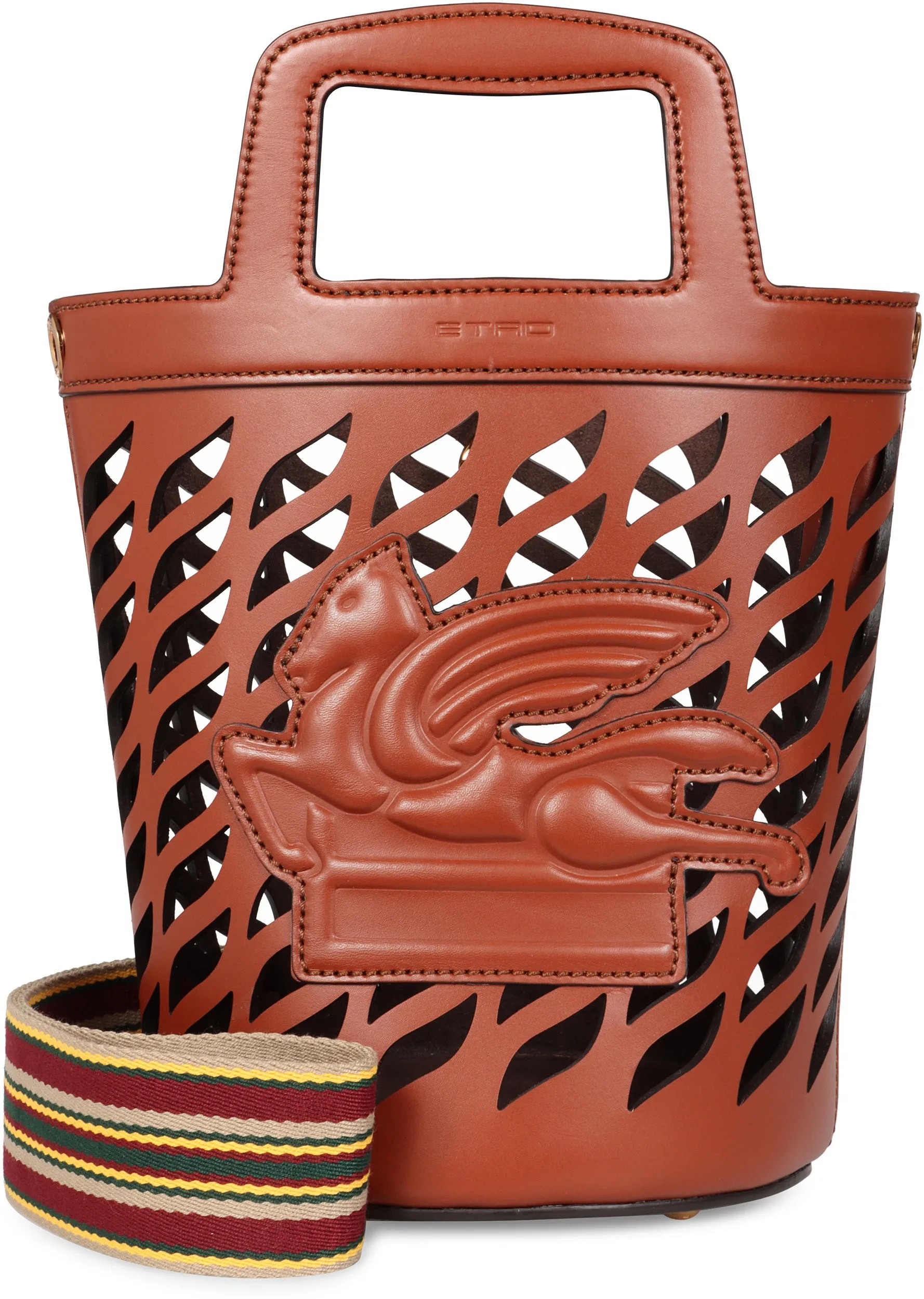 Coffa leather bucket bag