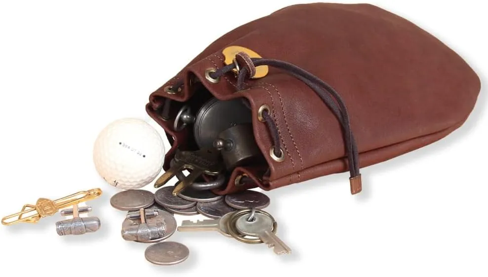 Col. Littleton No. 3 Large Possibles Leather Bag - Brown