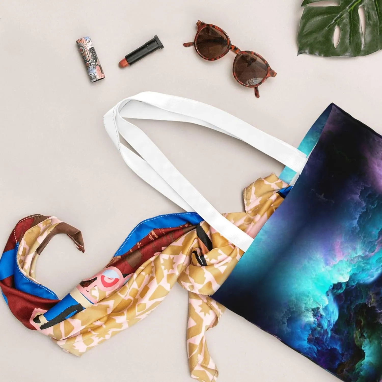 Colorful Brick Print Foldable Tote Bag For Women Large Tote Shoulder Handbag Reusable Grocery Bags Travel Work