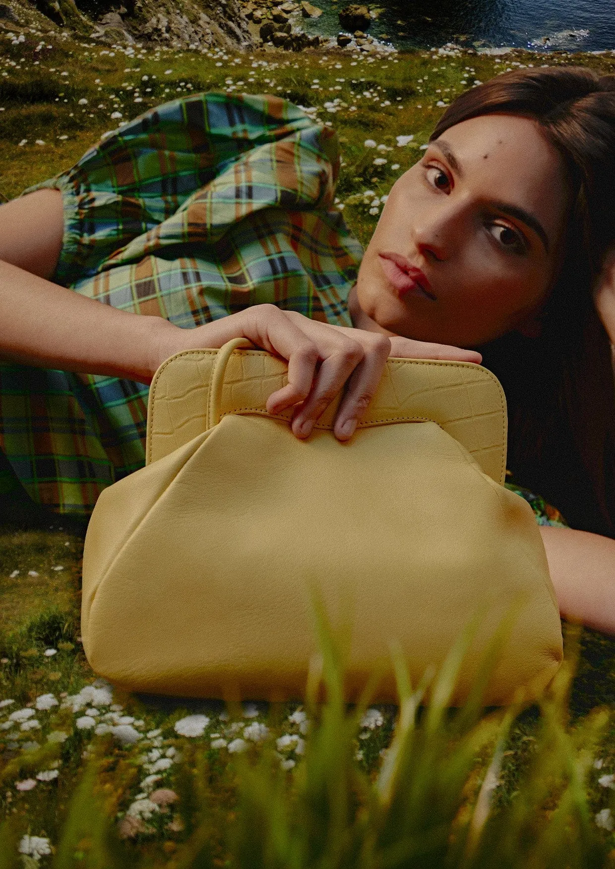 Constanza Leather Clutch Bag