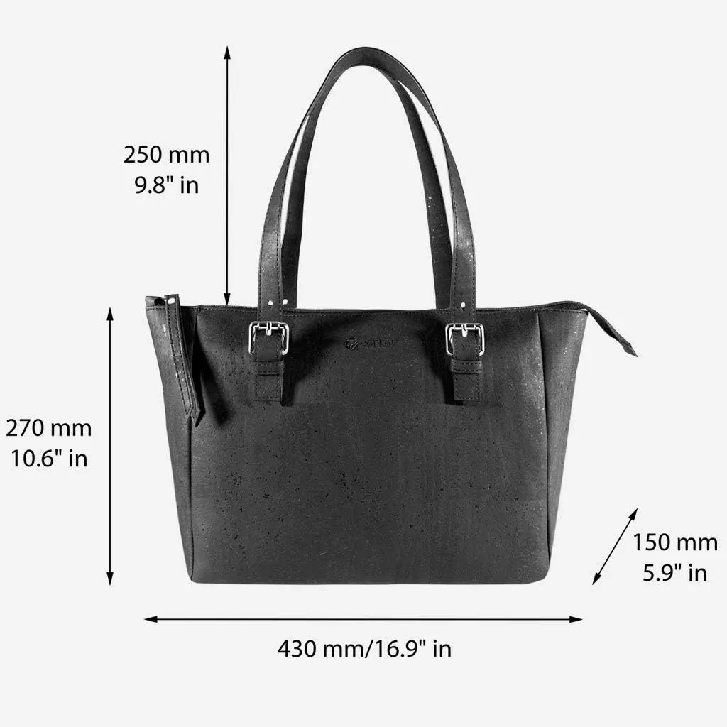 Cork Purse Vegan Handbag for Women | Cruelty Free Satchel Non Leather | Roomy Bag