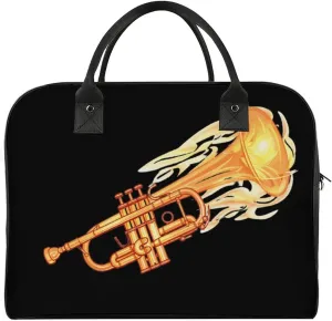 Cornet Trumpet Travel Duffel Bag Weekender Overnight Shoulder Bags Luggage Carrying Tote for Men Women