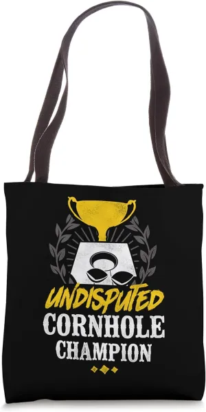 Cornhole Team Bean Bag Player Champ Undisputed Cornhole Tote Bag