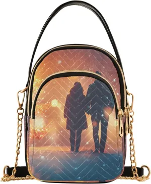 Couple Tree Print Women‘s Shoulder Handbag Crossbody Purse Stylish Ladies Shoulder Bag Top Handle Satchel