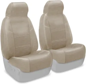 Coverking Custom Fit Front 50/50 Bucket Seat Cover for Select Jeep Wrangler Models - Rhinohide (Sand)