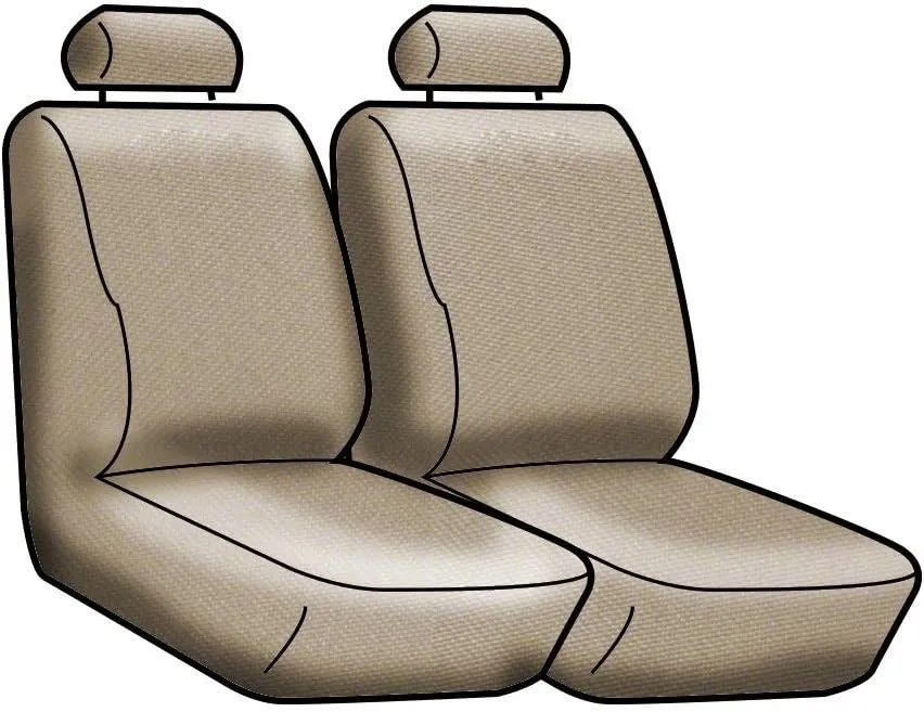 Coverking Custom Fit Front 50/50 Bucket Seat Cover for Select Mazda CX-5 Models - Rhinohide (Sand)