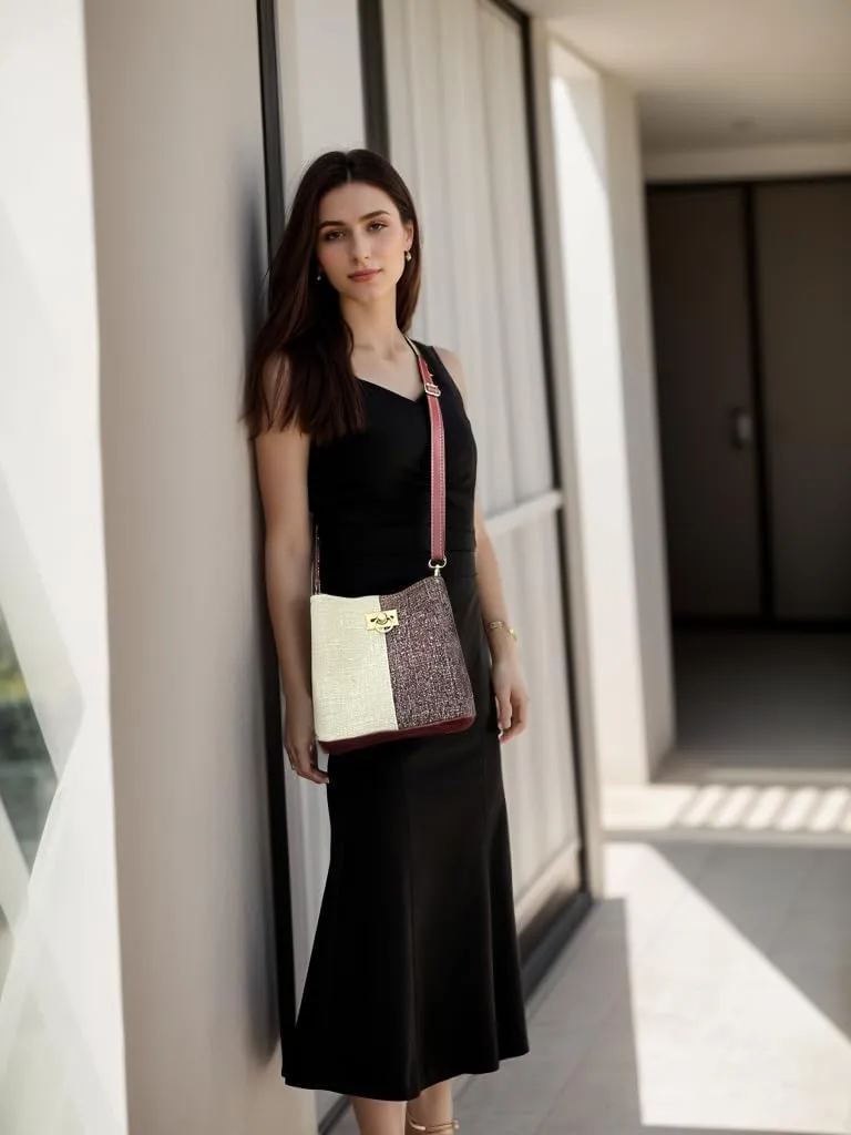 Cross Body Purse for Woman Trendy,Crossbody Bucket Bags-PU Leather with Adjustable Shoulder Strap, Multiple Pockets