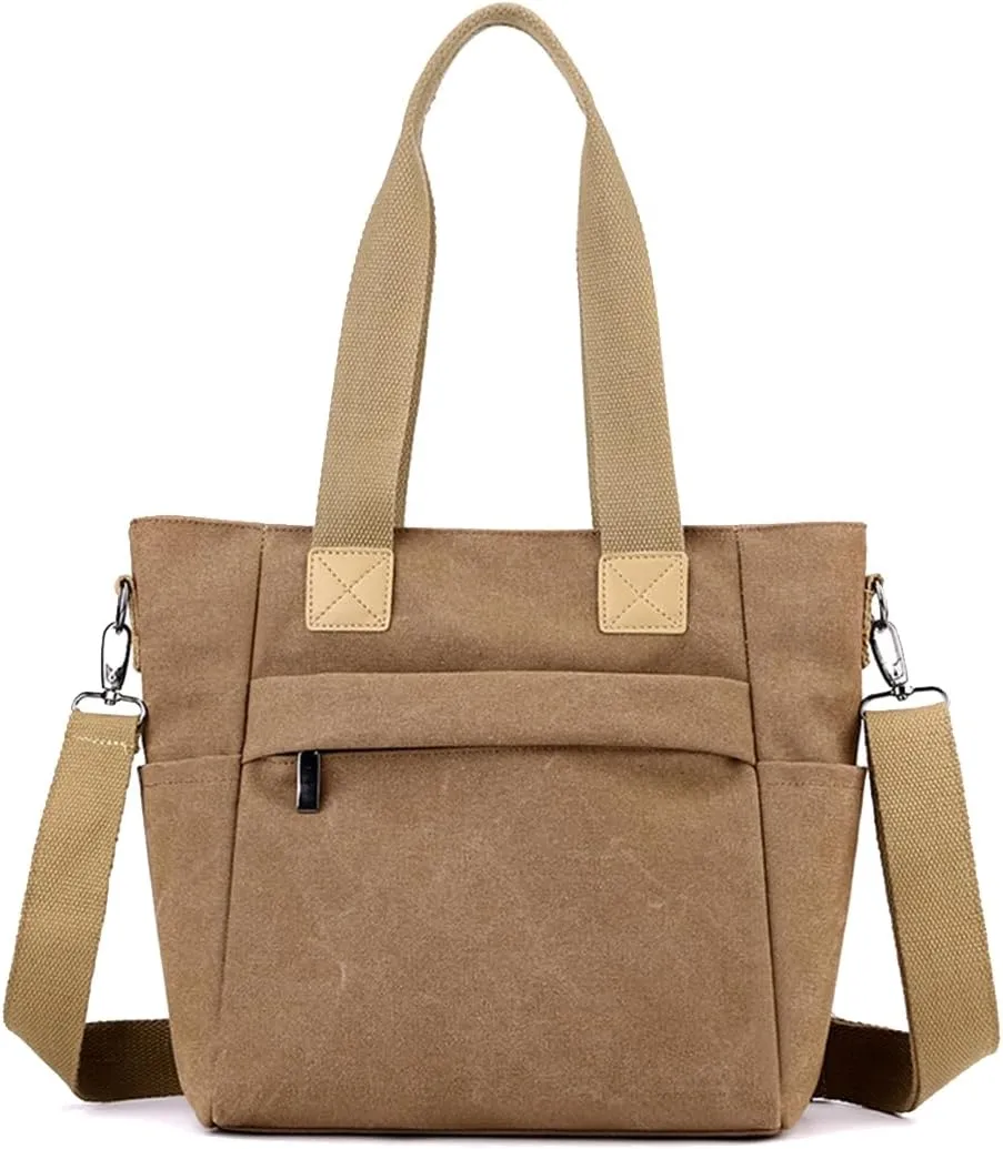 Crossbody Bag for Women Canvas Handbag Casual Top Handle Bag Large Shoulder Bag Tote Bag Satchel Bag