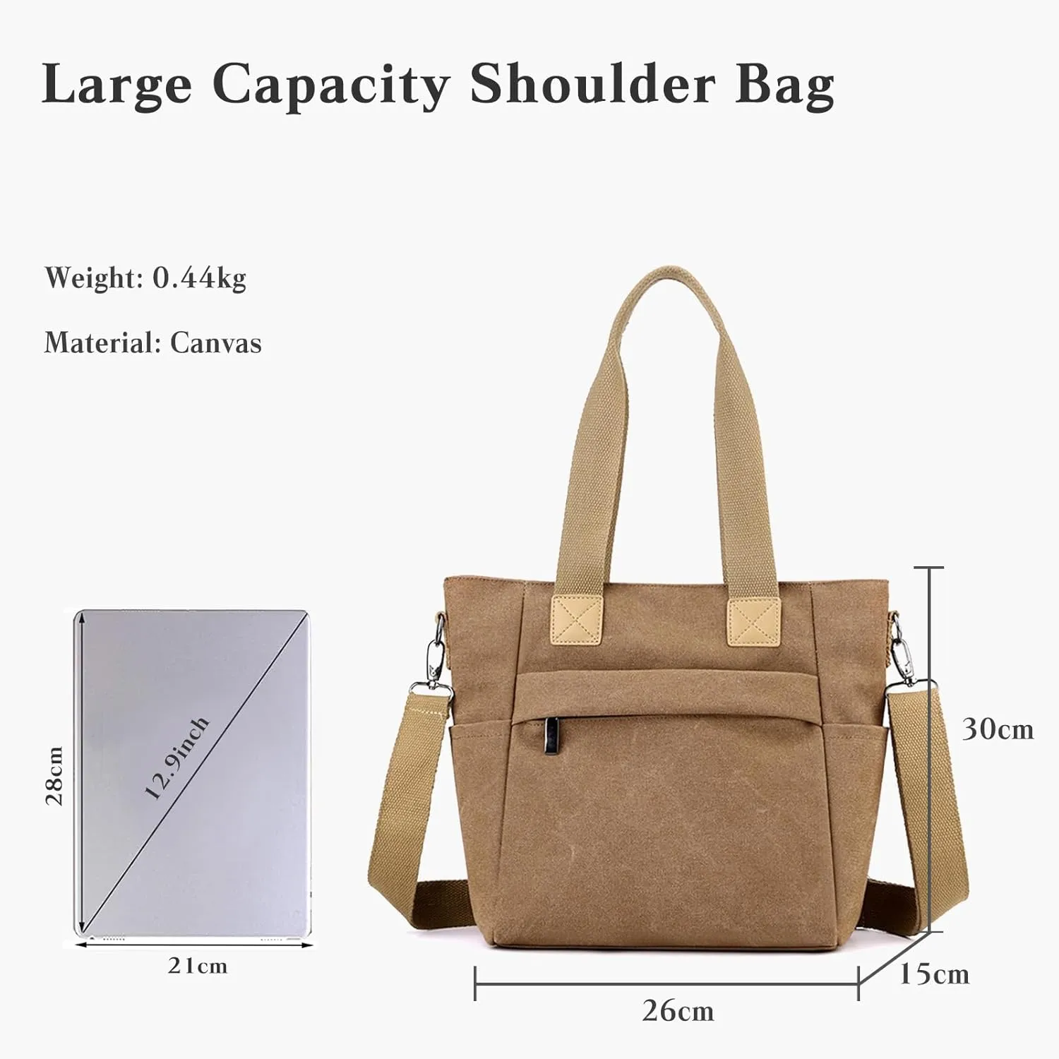 Crossbody Bag for Women Canvas Handbag Casual Top Handle Bag Large Shoulder Bag Tote Bag Satchel Bag