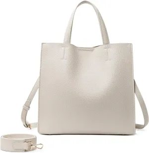 Crossbody Bag for Women Leather Tote Bag for Women Shoulder Handbag Purse Bucket Bag Purse with 2PCS Shoulder Strap