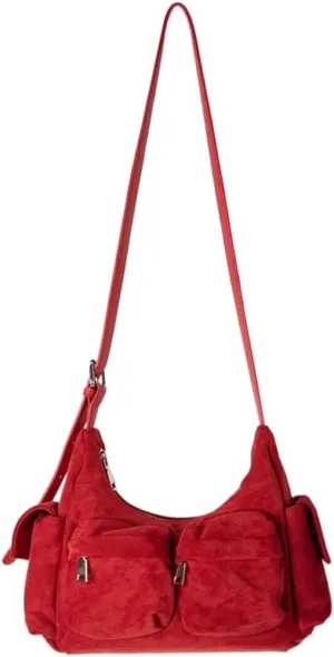 Crossbody Bag for Women Multi Pockets Shoulder Bags Soft Leather Travel Purses Satchel Casual Fashion Armpit Purse