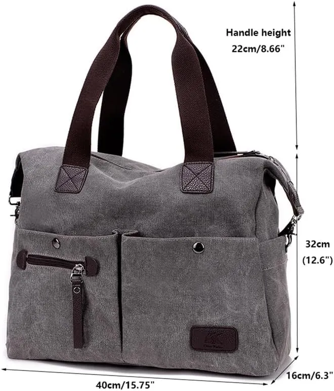 Crossbody Bags for Women Messenger Bag Travel Shoulder Bag Sling Work Bag with Adjustable Strap Top-Handle Handbags Grey