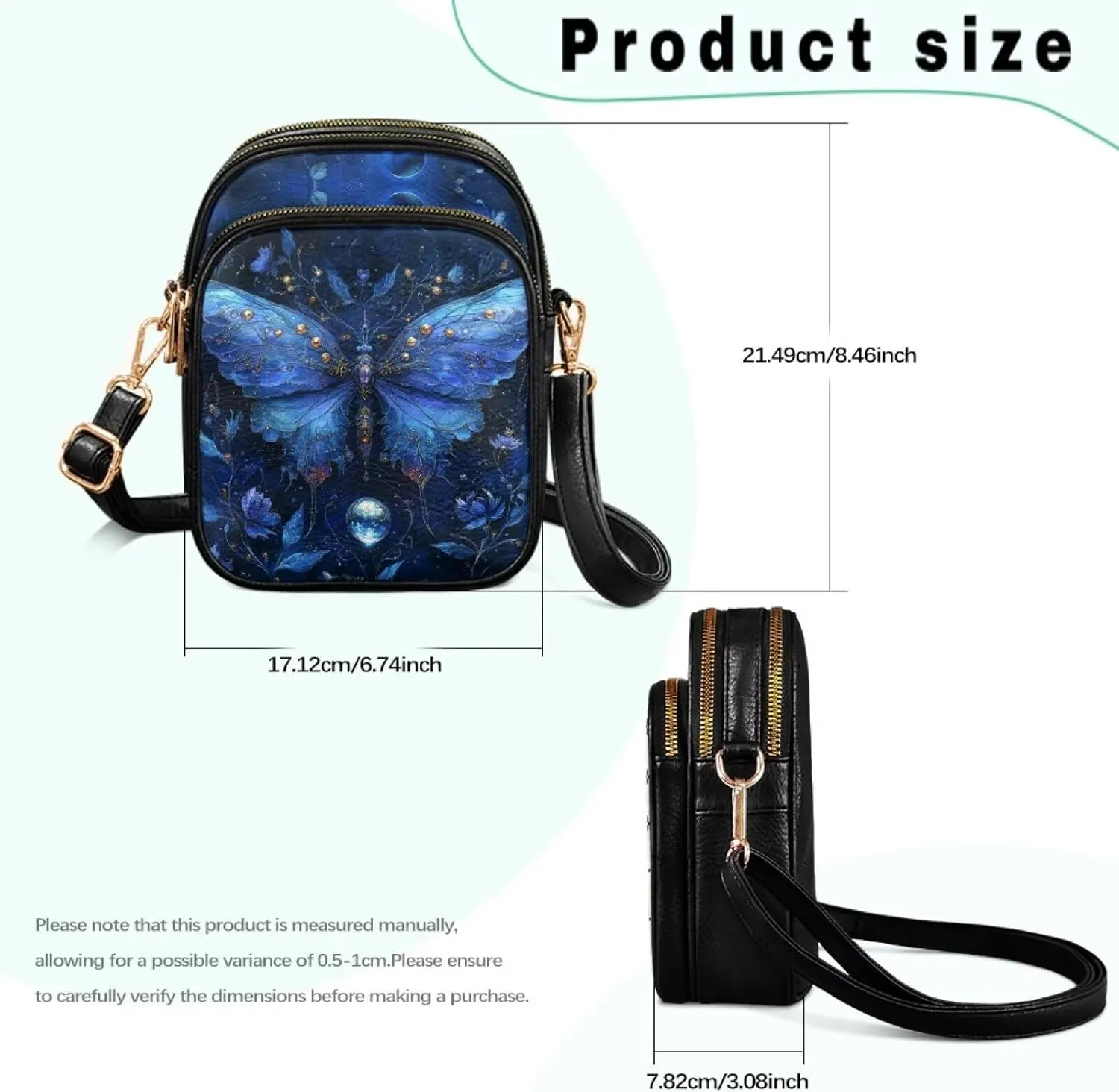 Crossbody Bags for Women Small Size Travel Leather Shoulder Purses Mini Satchel Bag