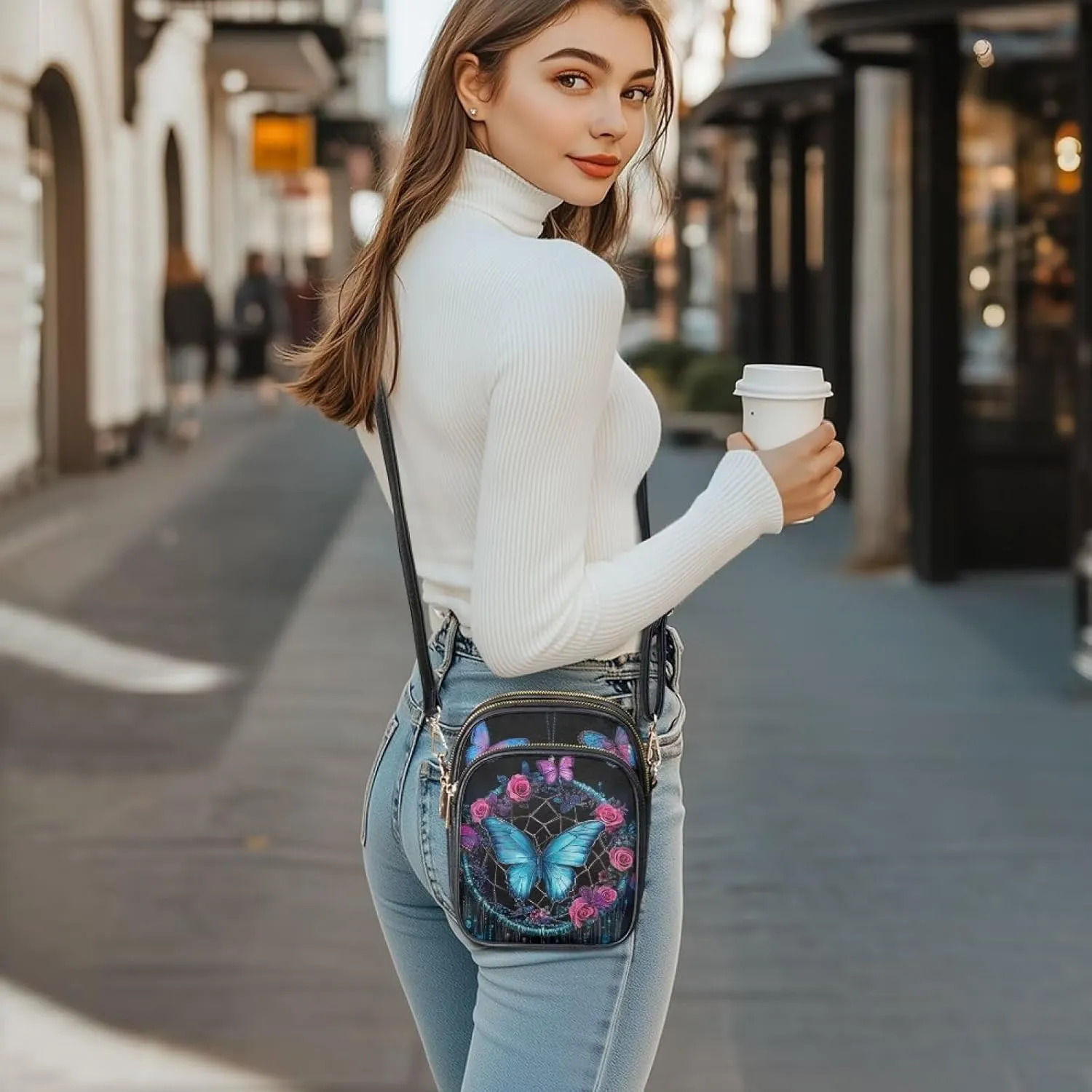 Crossbody Bags for Women Small Size Travel Leather Shoulder Purses Mini Satchel Bag
