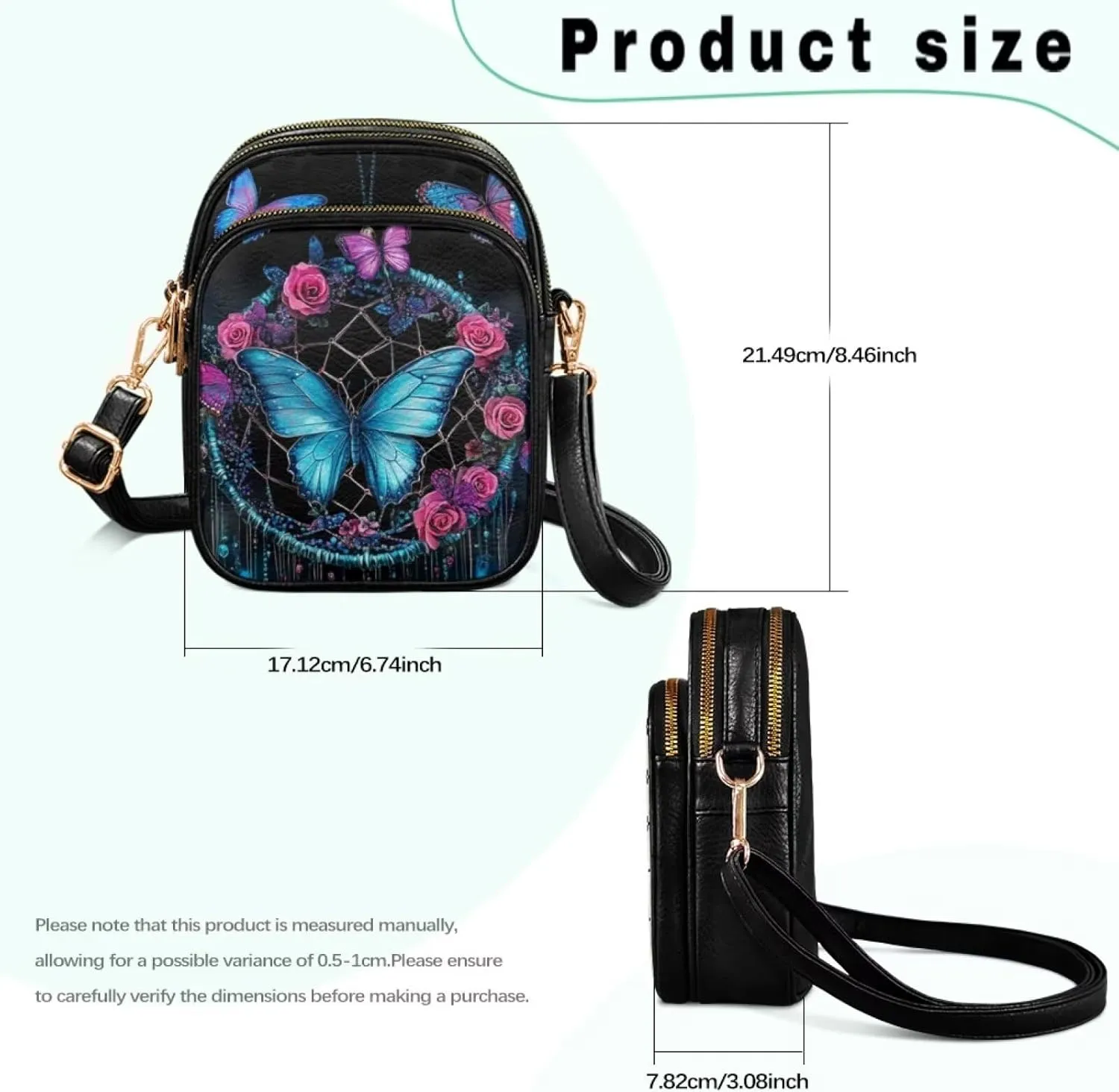 Crossbody Bags for Women Small Size Travel Leather Shoulder Purses Mini Satchel Bag
