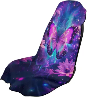 Daisy Butterfly Sweatproof Towel Auto Car Seat Cover Protector Machine Washable Fit Yoga Running Crossfit Athletes Beach Swimming Outdoor Sports Universal Bucket Seat Protector
