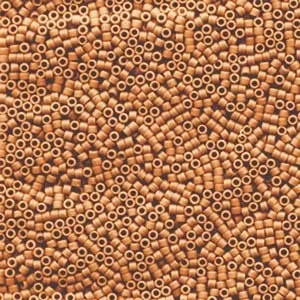 DB 1583, Matte Opaque Mandarin - Miyuki Delica Beads - Size 11 - 5 grams - Japanese Cylinder Seed Beads - Wholesale & Retail