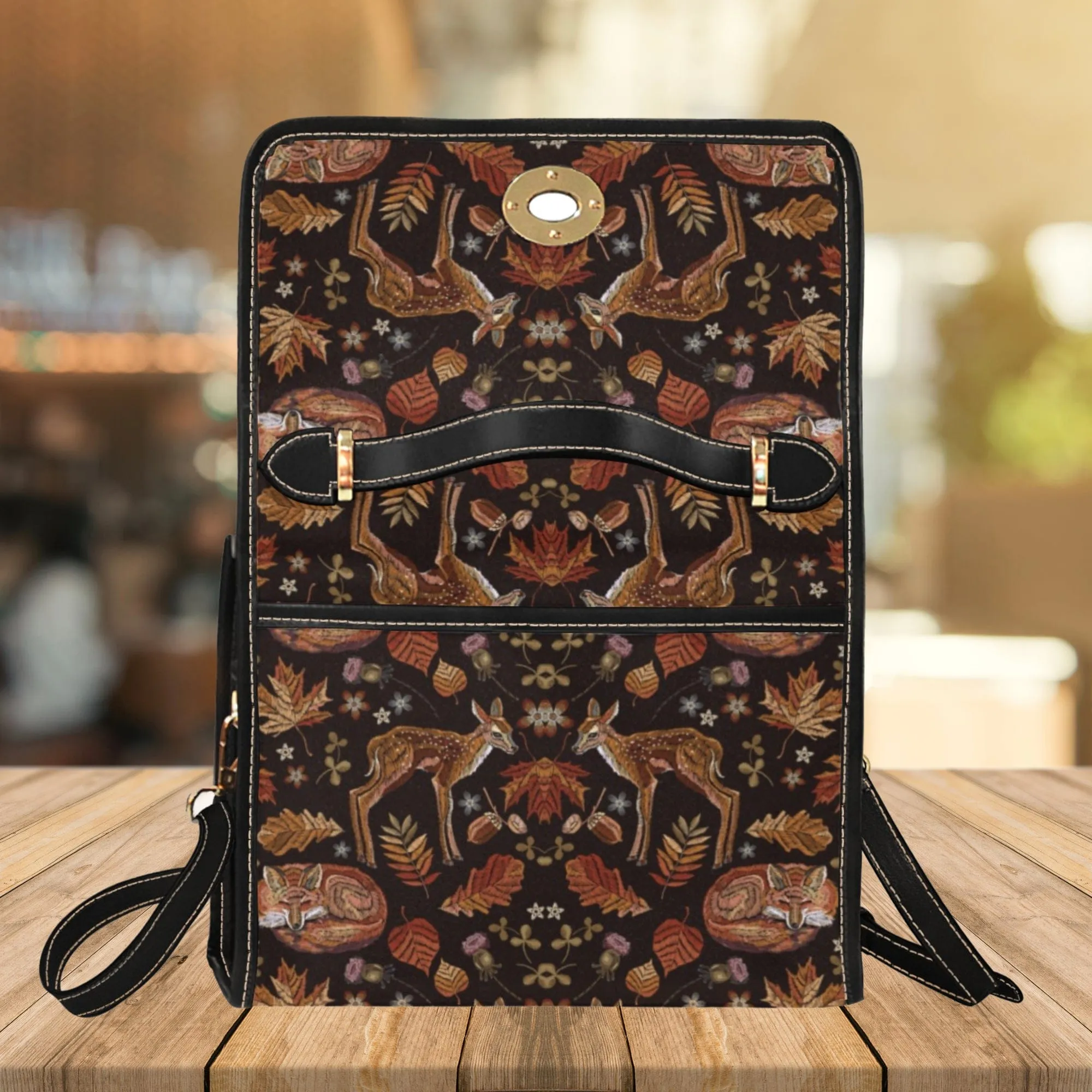 Deers and Foxes | Canvas Satchel Bag