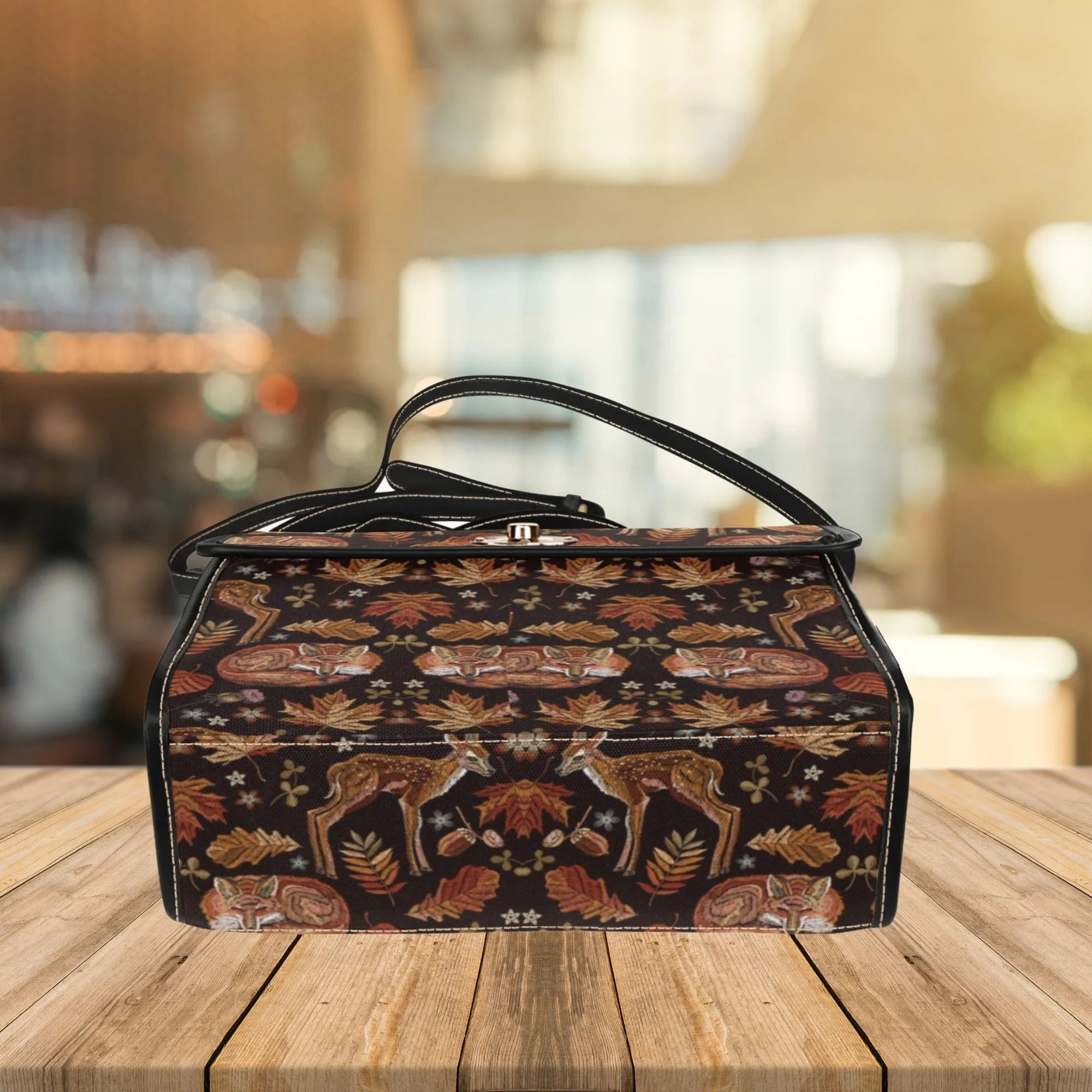 Deers and Foxes | Canvas Satchel Bag