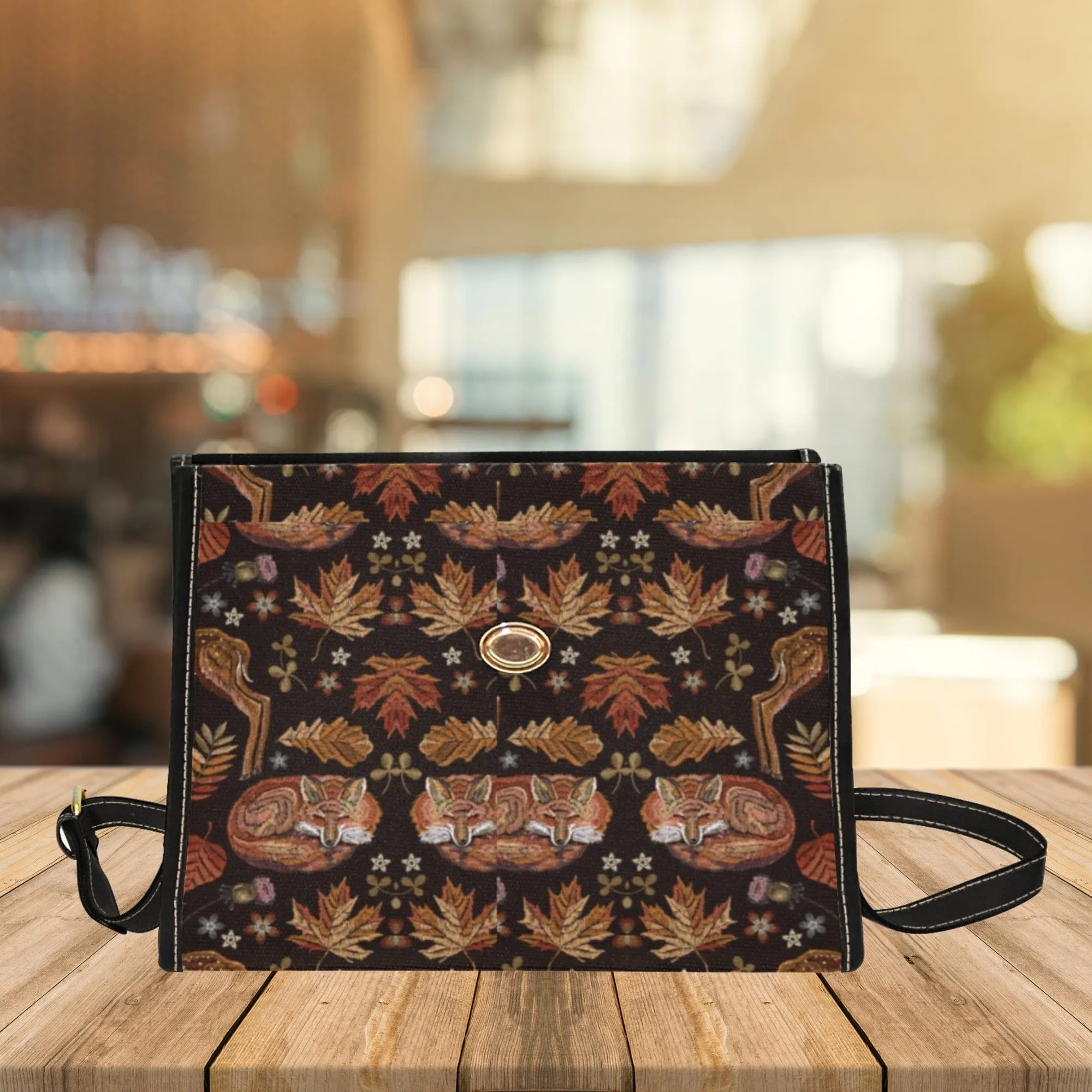 Deers and Foxes | Canvas Satchel Bag