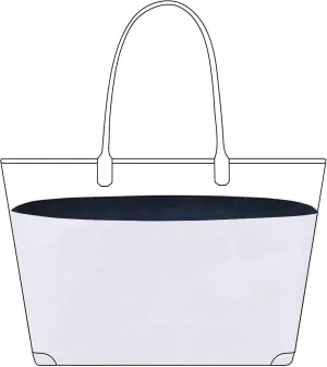 DGAZ Lightweight Purse Organizer Insert for Goyard Anjou/Artois/Saint Louis Bag,silk and DupontPaper handbag inner for Luxury Bags(Blue nuit,Saint Louis PM)
