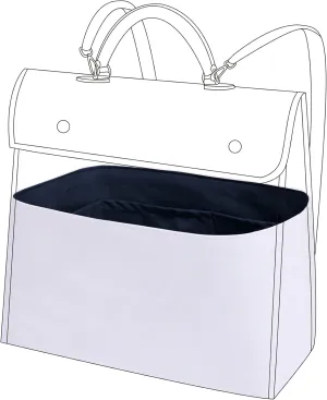 DGAZ Lightweight Purse Organizer Insert for Goyard Saint Leger Bag,silk and DupontPaper handbag inner for Luxury Bags(Blue nuit,Saint Leger)