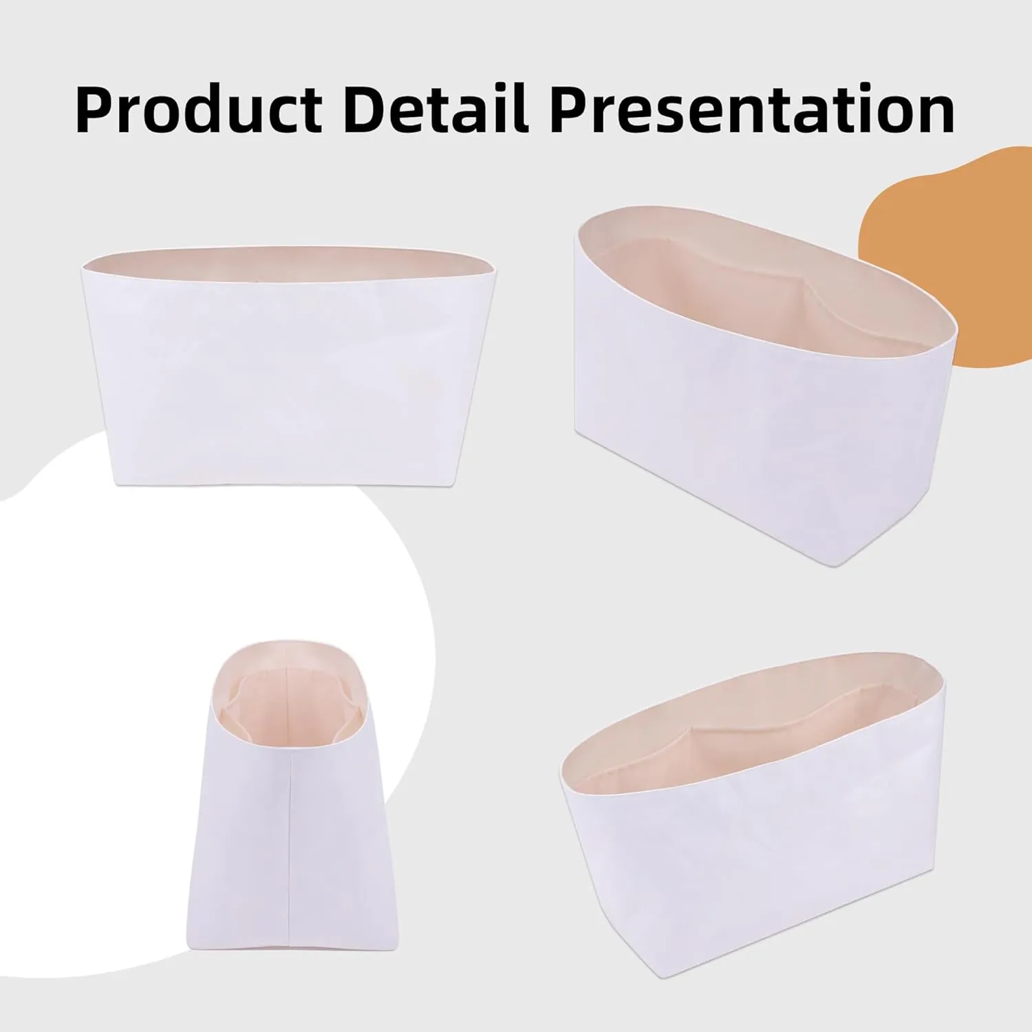 DGAZ Lightweight Purse Organizer Insert for Longchamp Le Pliage Energy Series Bag,silk and DupontPaper handbag inner for Luxury Bags(Rose dragee,Le Pliage Energy XS)
