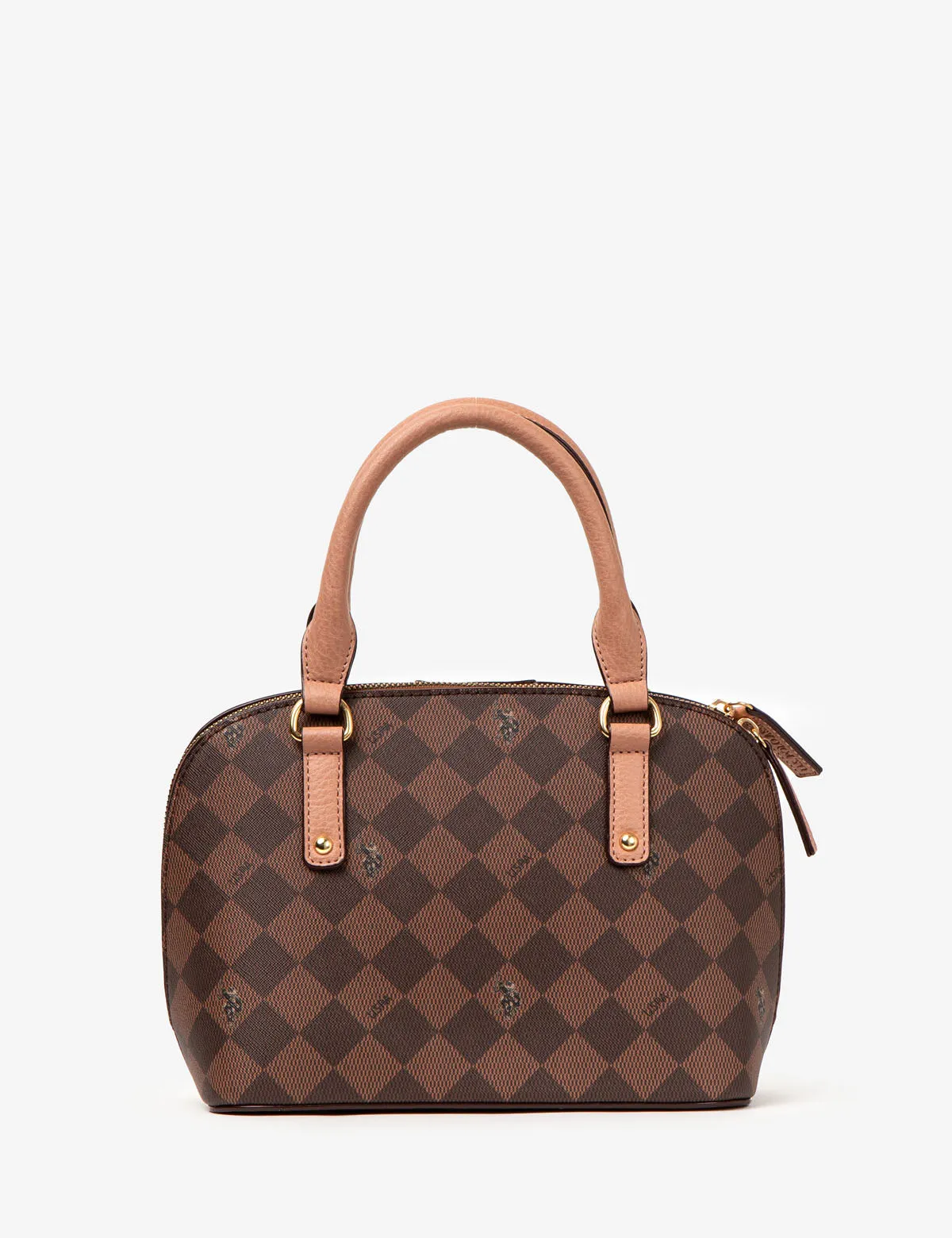 DIAMOND SIGNATURE DOME BAG WITH CROSSBODY STRAP